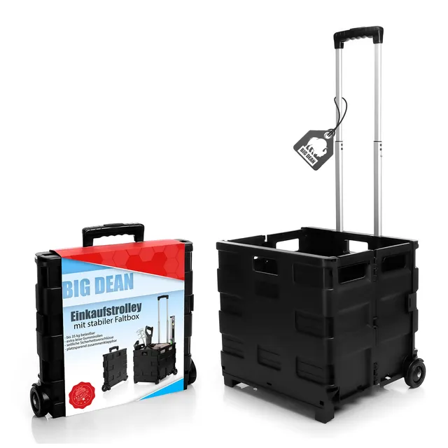 BigDean Haushalt & Alltag Einkaufstrolley klappbar 35 kg