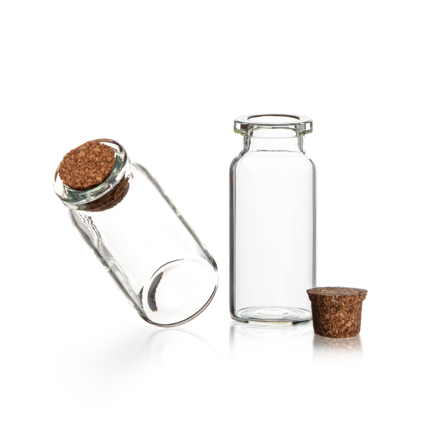 BigDean Küche Glasfläschchen Korken 10ml 20 Stück