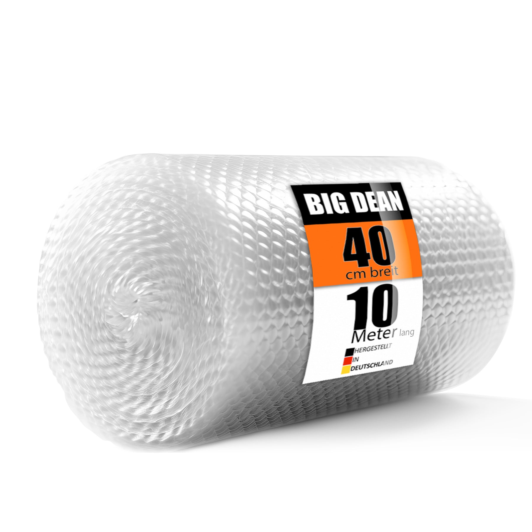 BigDean Luftpolsterfolie 10m x 0,40m Noppenfolie 80my