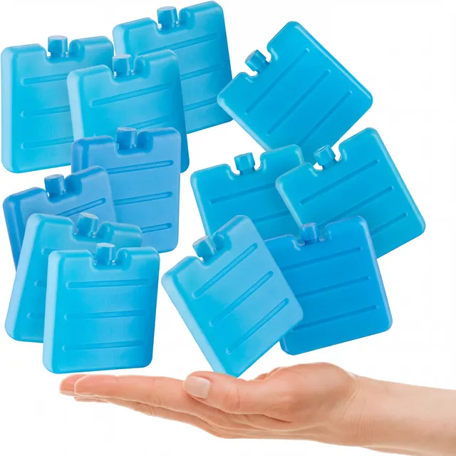 BigDean Kühlakkus Mini 7,5 cm Kühlpacks 12er Set
