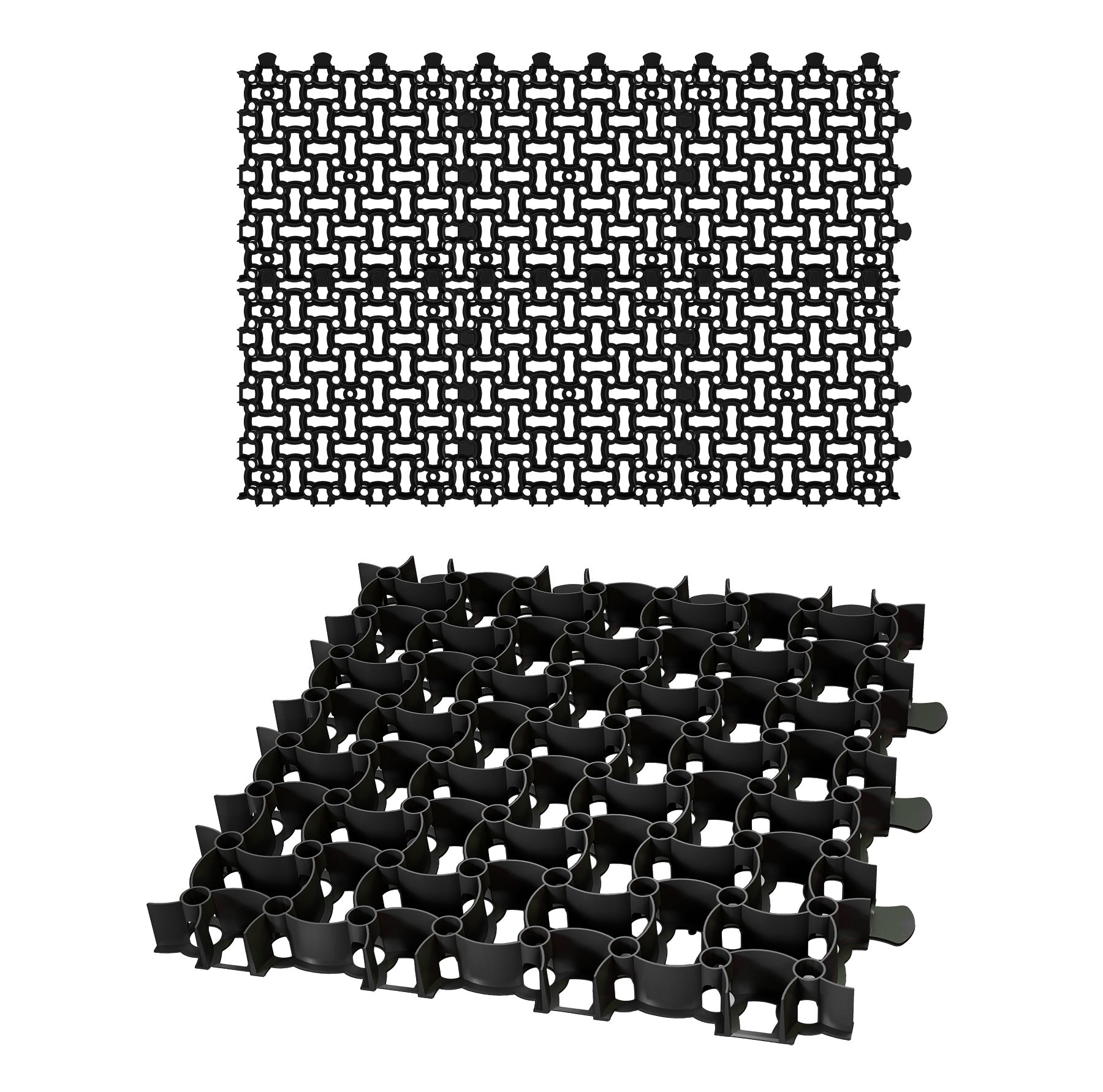 BigDean Rasengitter Paddockplatte 50x50 schwarz 6er 1,5m²