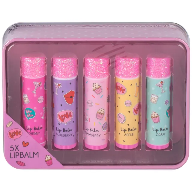 Create It Makeup 84528A Lippenbalsam Duft 5 Stück Metalldose