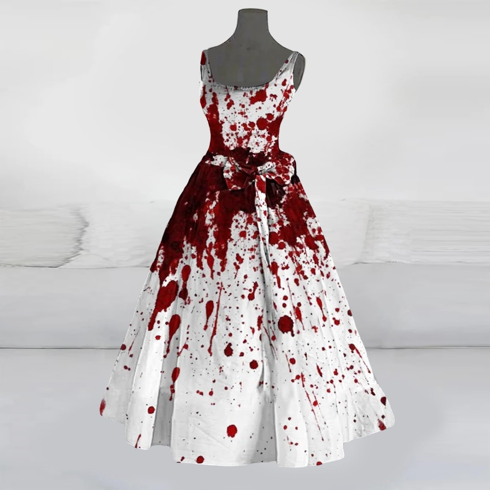 Luadnysin Halloween Kleid Damen A001 Rot Horror Braut