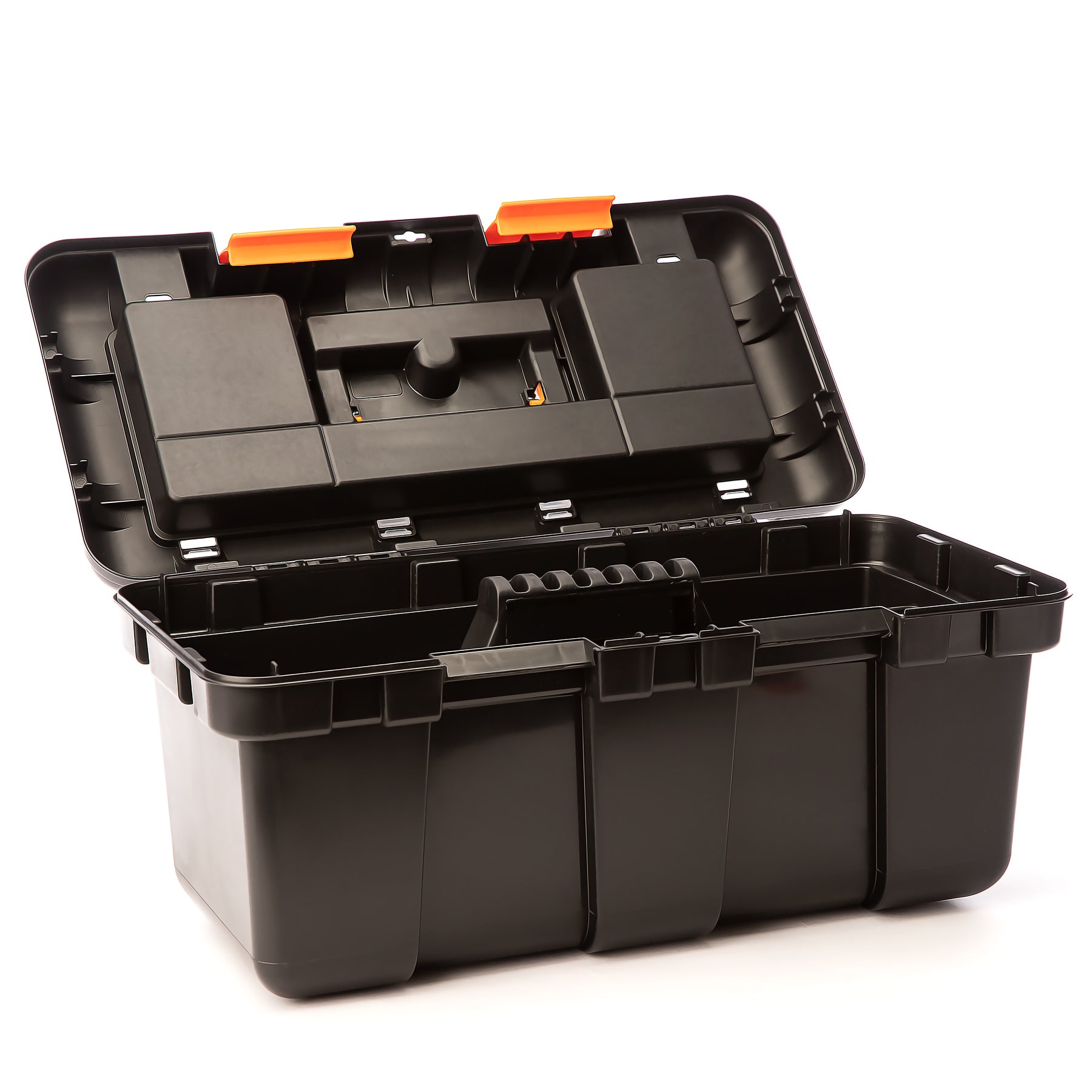 BigDean Werkzeugkoffer leer 51x25x23cm Koffer Kunststoff orange