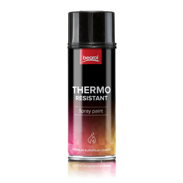 BigDean Thermolack schwarz matt 400 ml Ofenlack bis 800°C