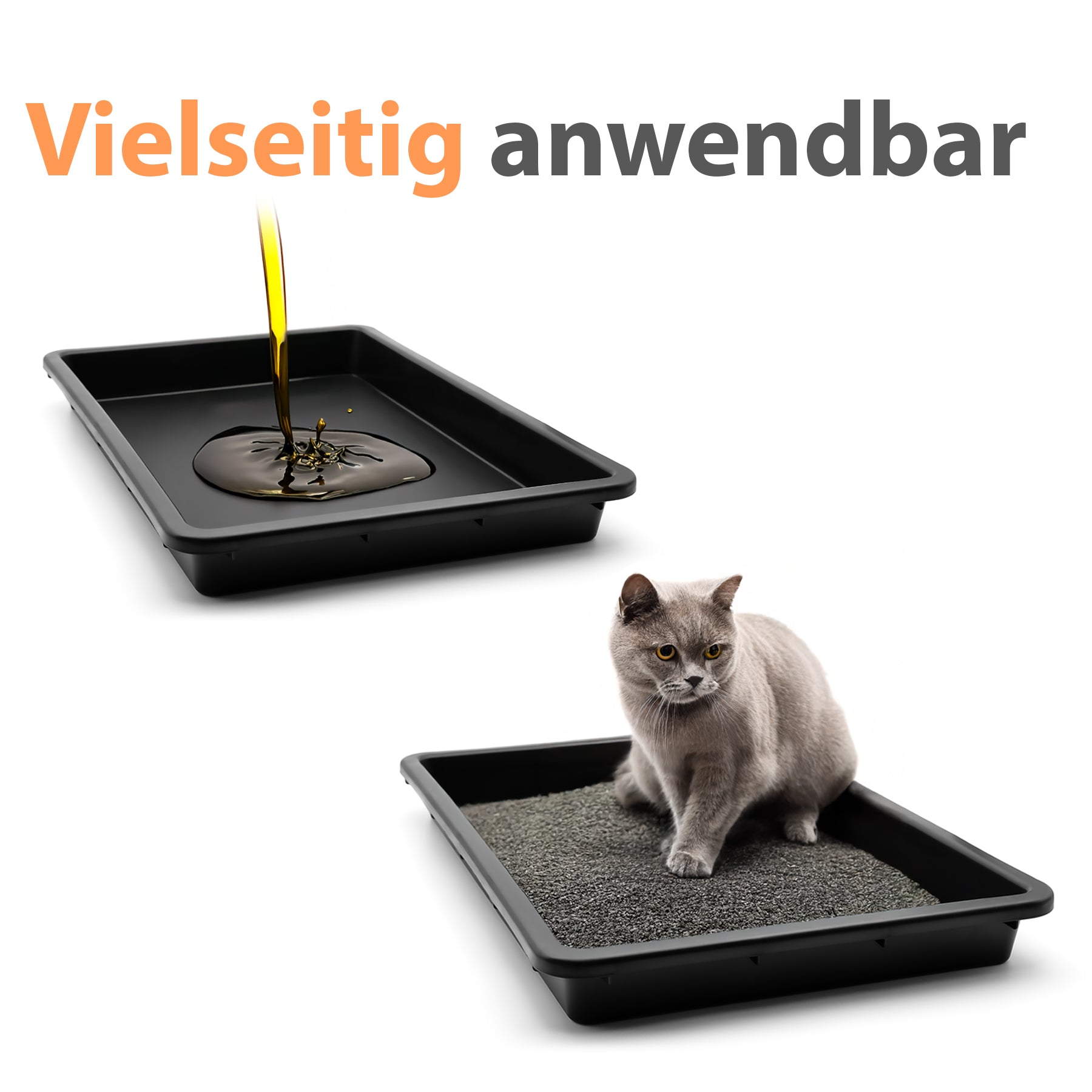 BigDean Pflanzschale 59x39x6 cm Kunststoffwanne robust