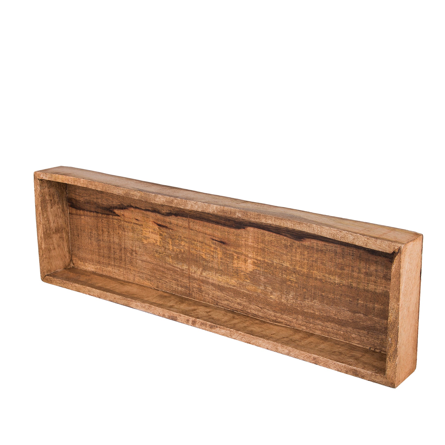 BigDean Tablett Mangoholz 50cm Vintage Holztablett Unikat