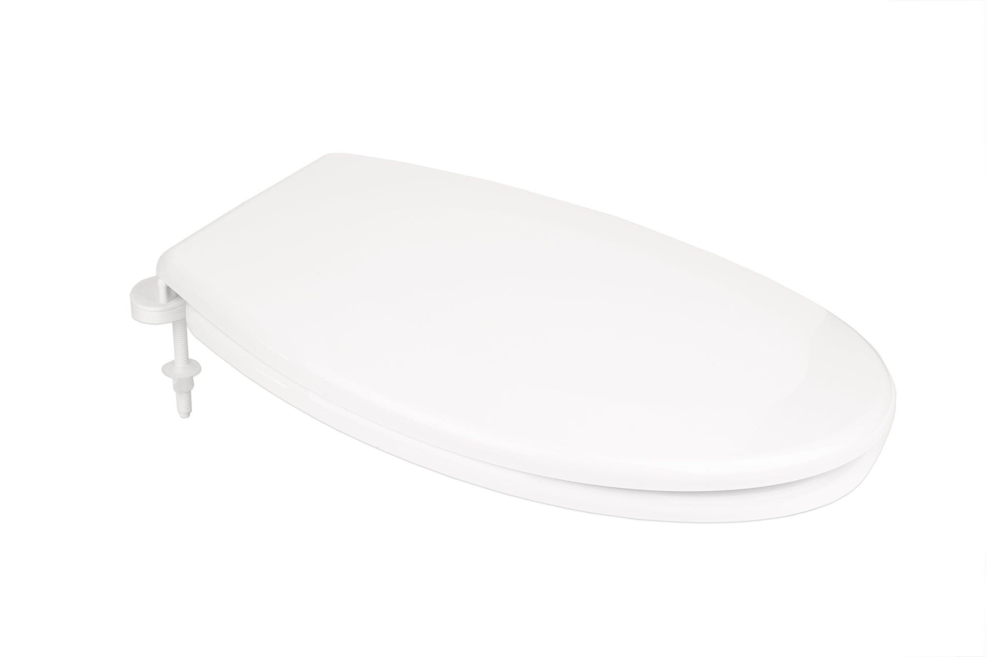 BigDean WC-Sitz oval Weiß 46x37 cm Thermoplast antibakteriell