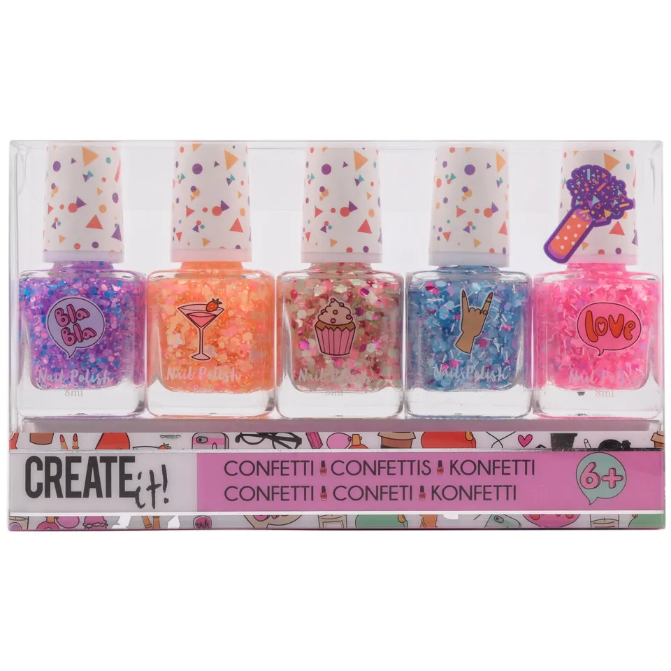 Create It Makeup Nagellack Confetti 5er Glitzer
