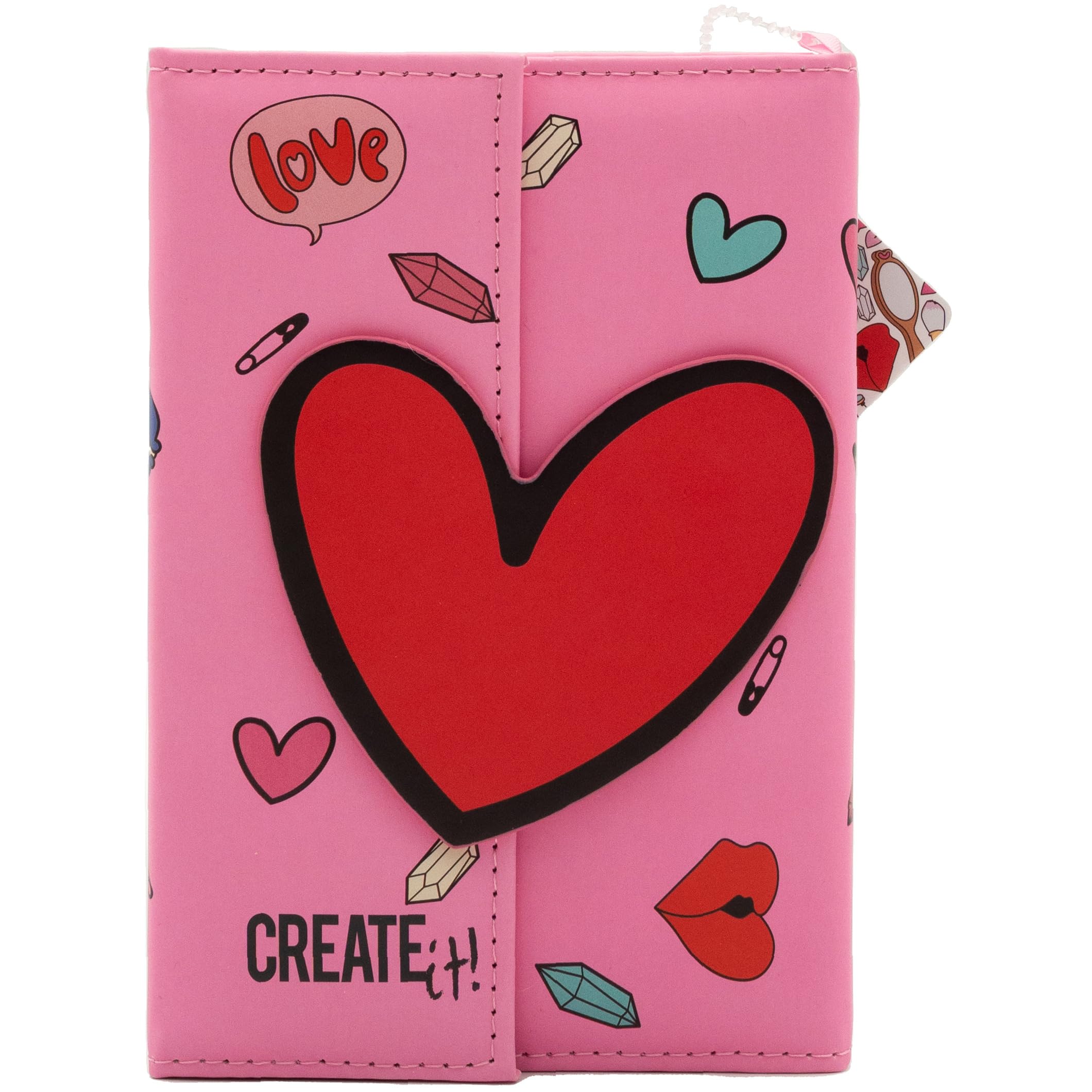 Create It Beauty Cases 84526 Schminkbuch Kunstleder mit Spiegel