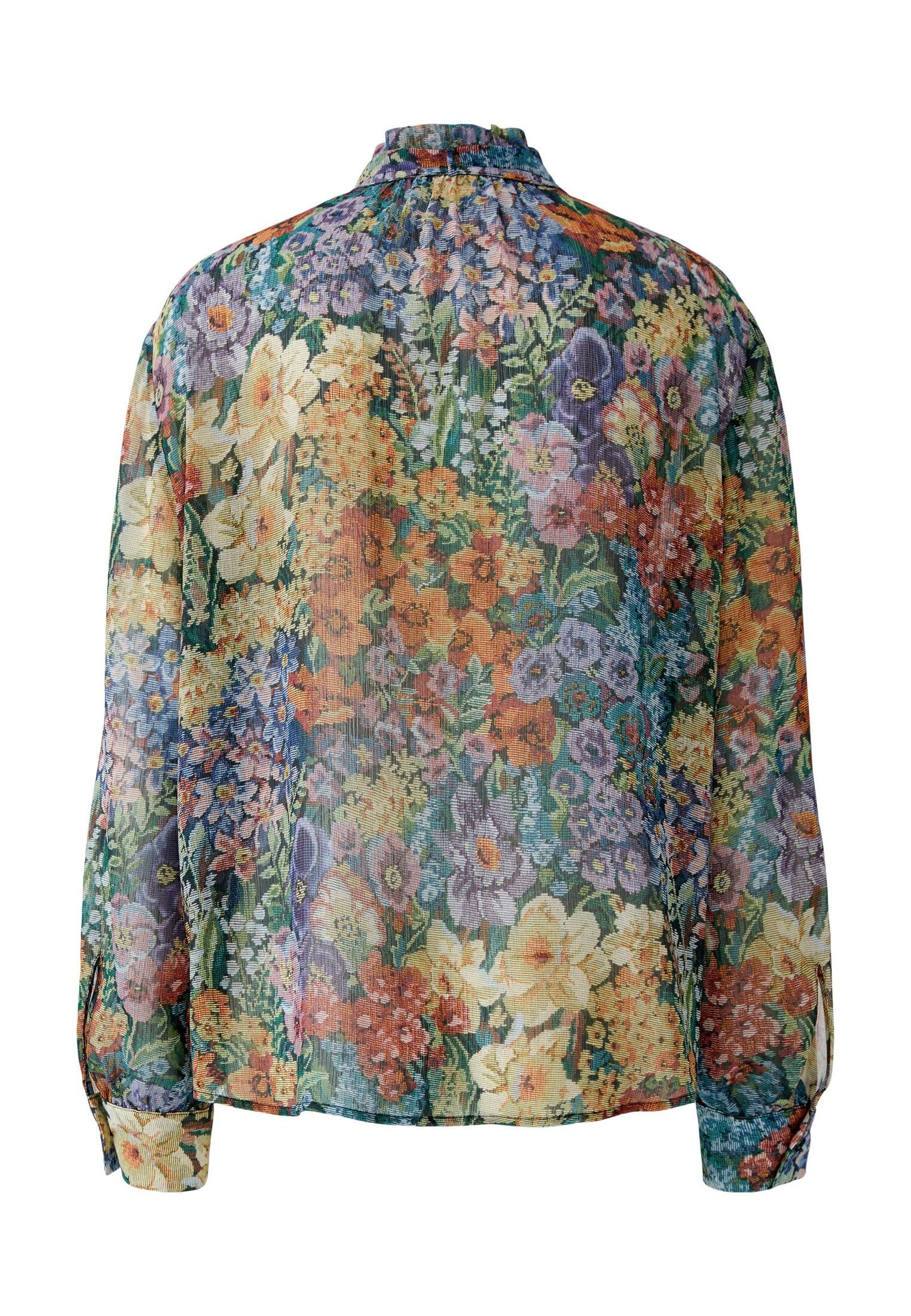 OUI Bluse Floral Gobelinprint gerade Damen