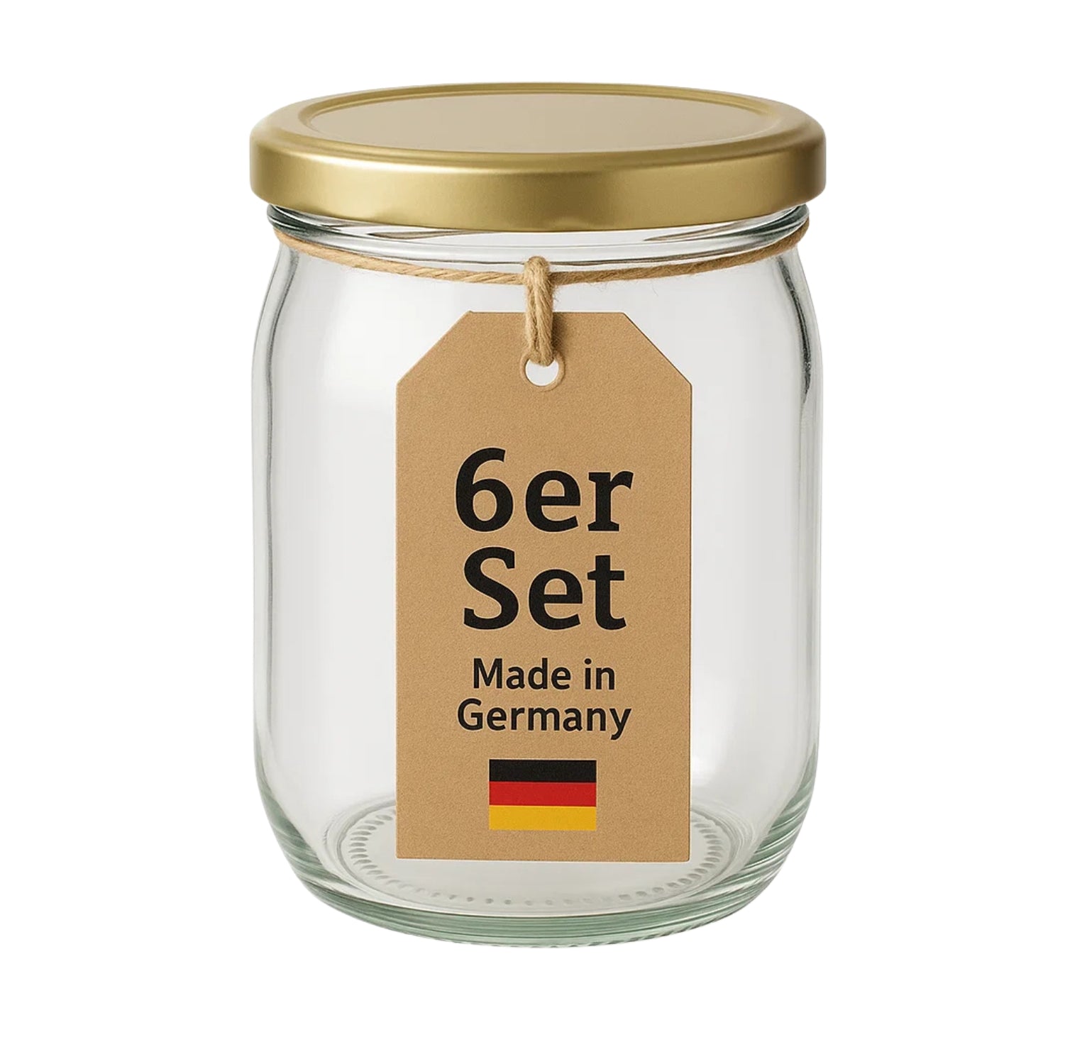 BigDean Overnight Oats Gläser 1 Liter Meal Prep 6er Set Glas