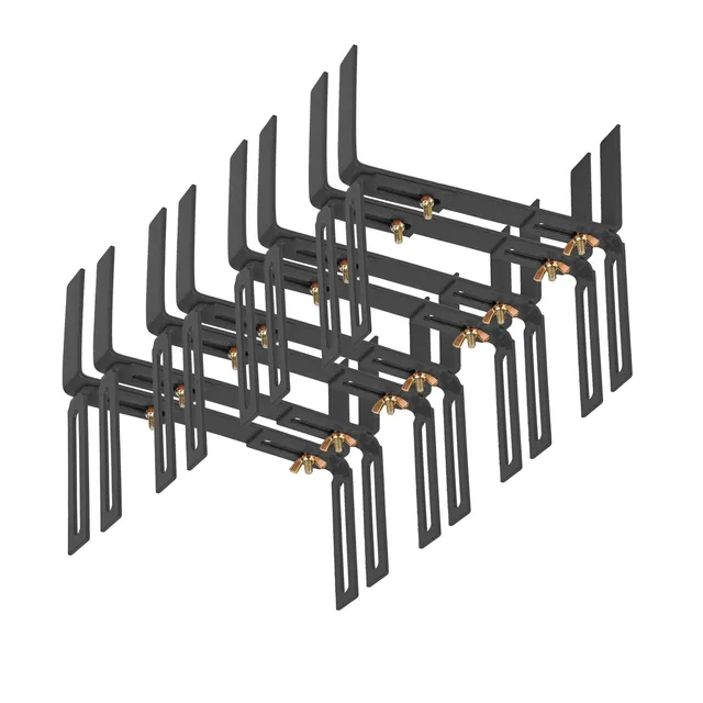 BigDean Blumenkastenhalter H-Form Balkonkastenhalter 8er Anthrazit