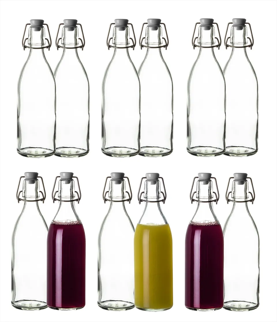 BigDean Küche Glasflasche Bügelverschluss 500ml 12er Made in Germany