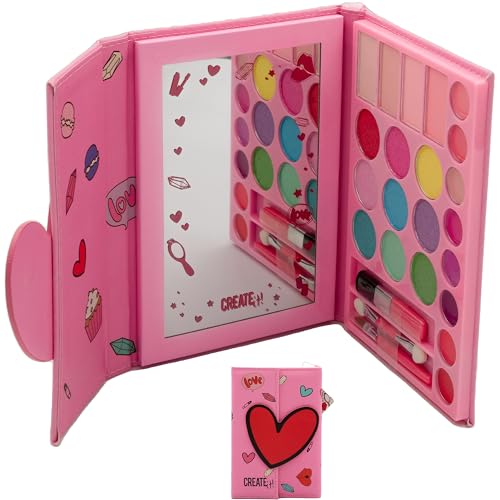 Create It Beauty Cases 84526 Schminkbuch Kunstleder mit Spiegel