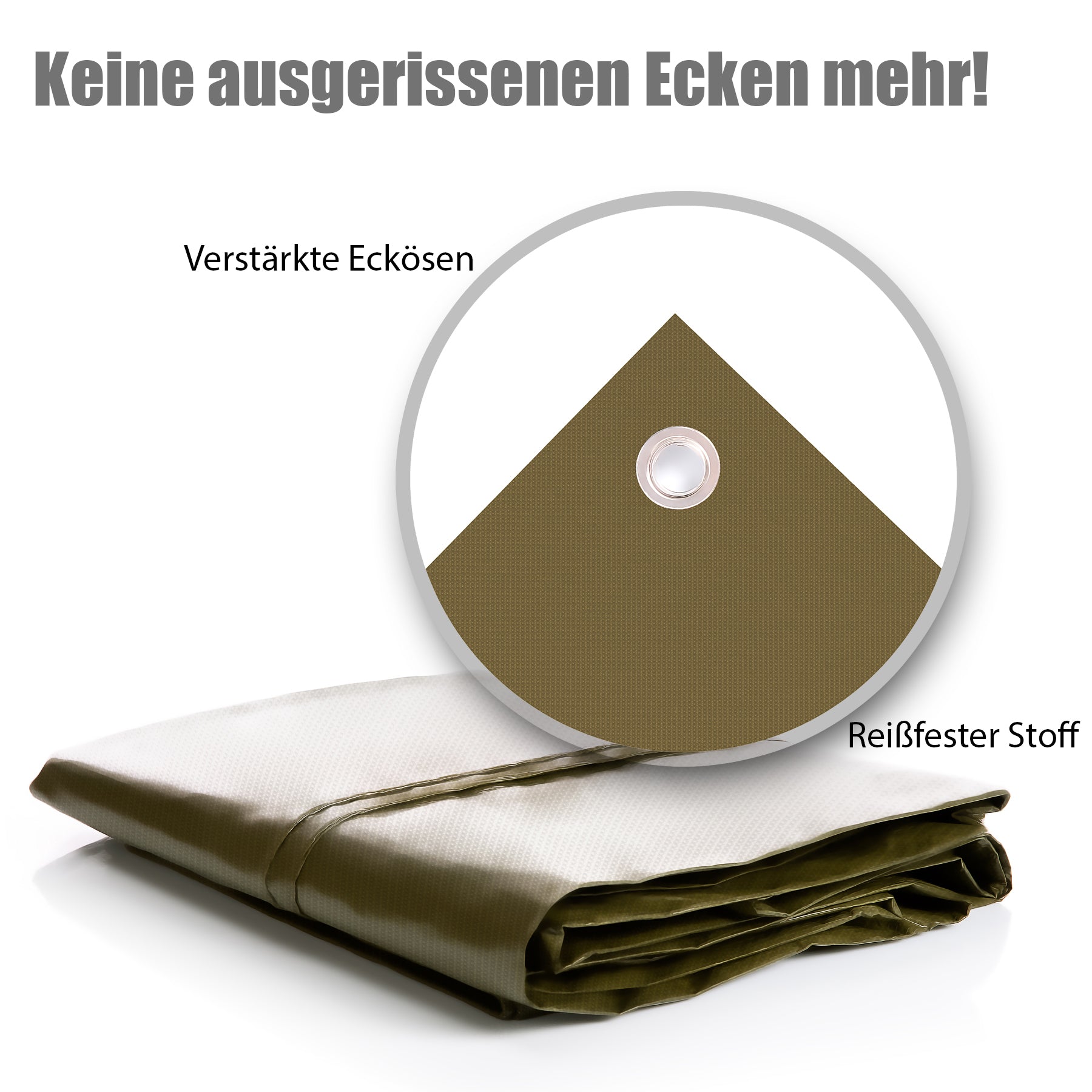 BigDean Abdeckplane 3x4 m 90g/m² wasserdicht grün