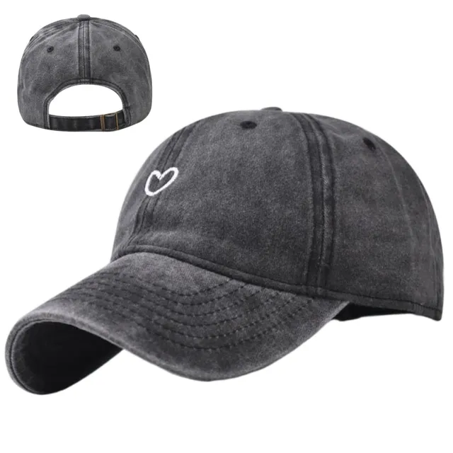 Luadnysin Caps Basecap Schwarz Baumwolle Sonnenschutz