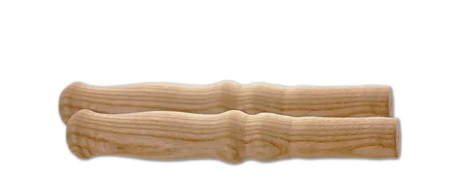 BigDean Holzgriffe Schubkarre 2er-Set 23,5 cm Holz