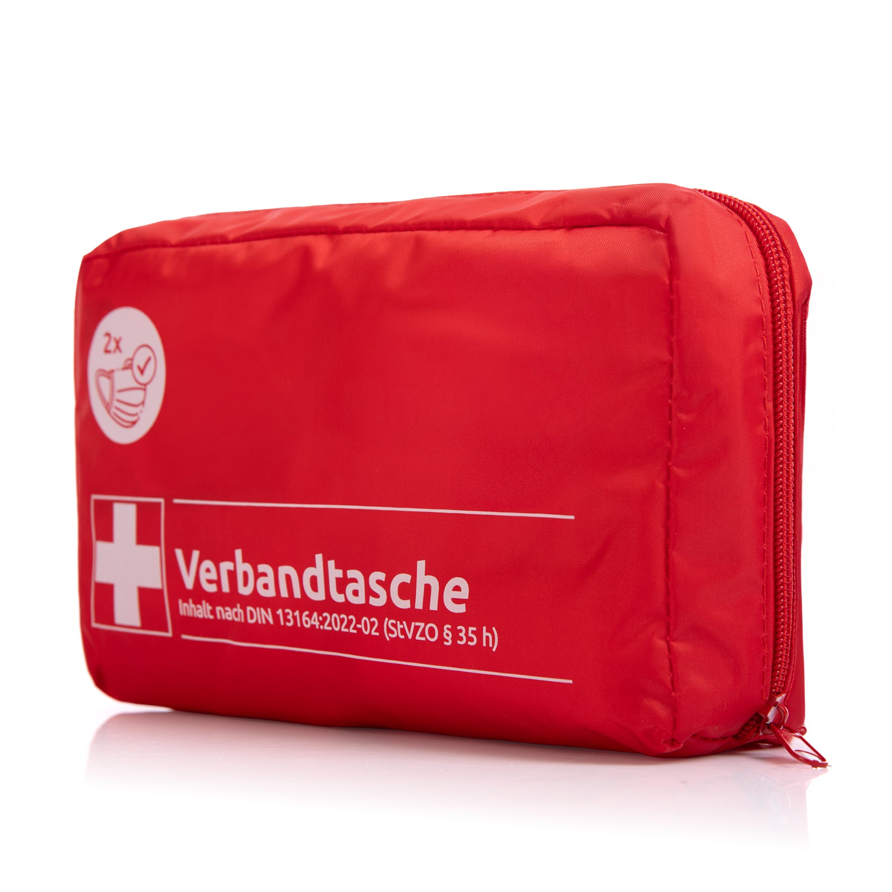 BigDean Verbandskasten DIN 13164 rot 2er Set Auto Erste Hilfe