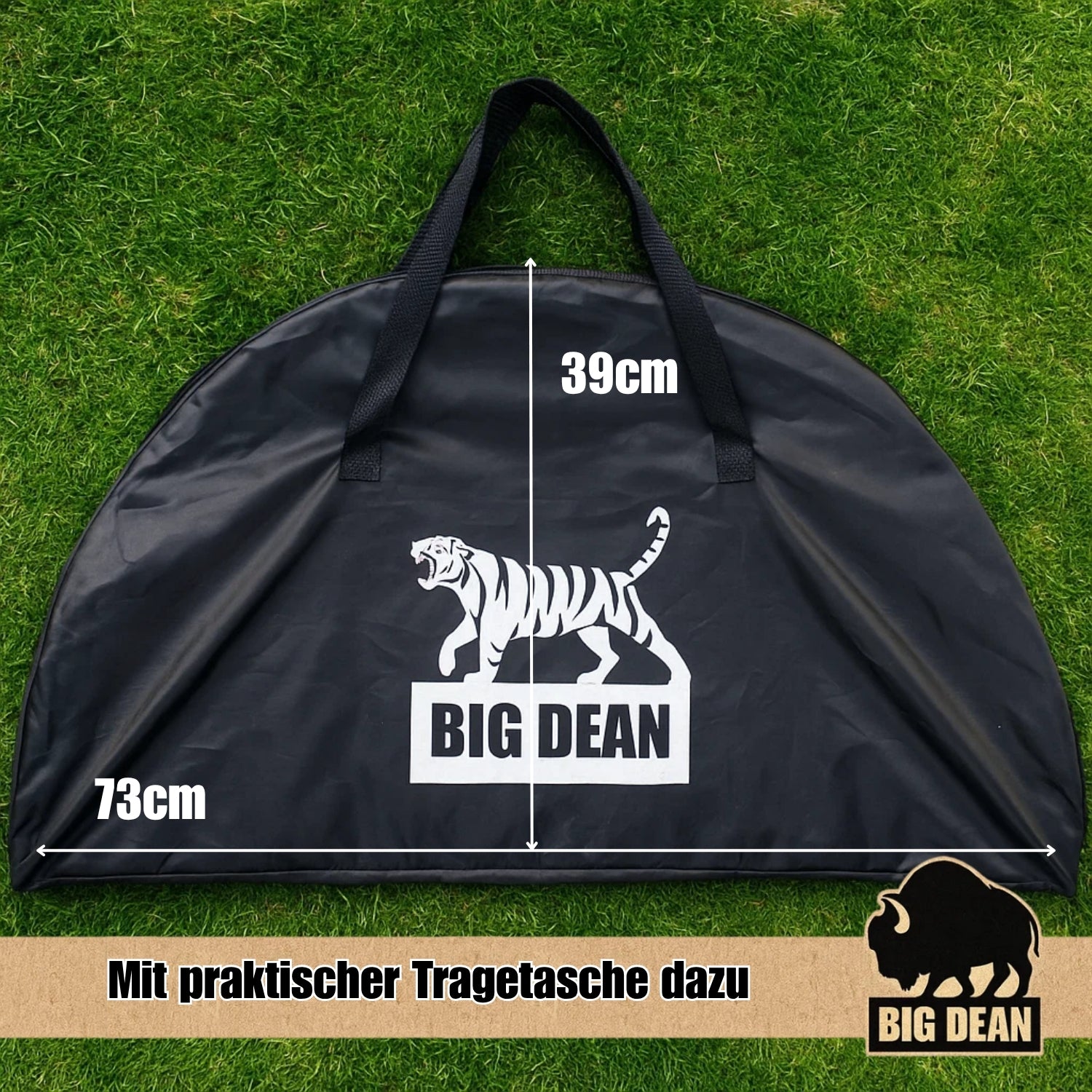 BigDean Campingtisch faltbar Getränkehalter Ablage mit Tasche