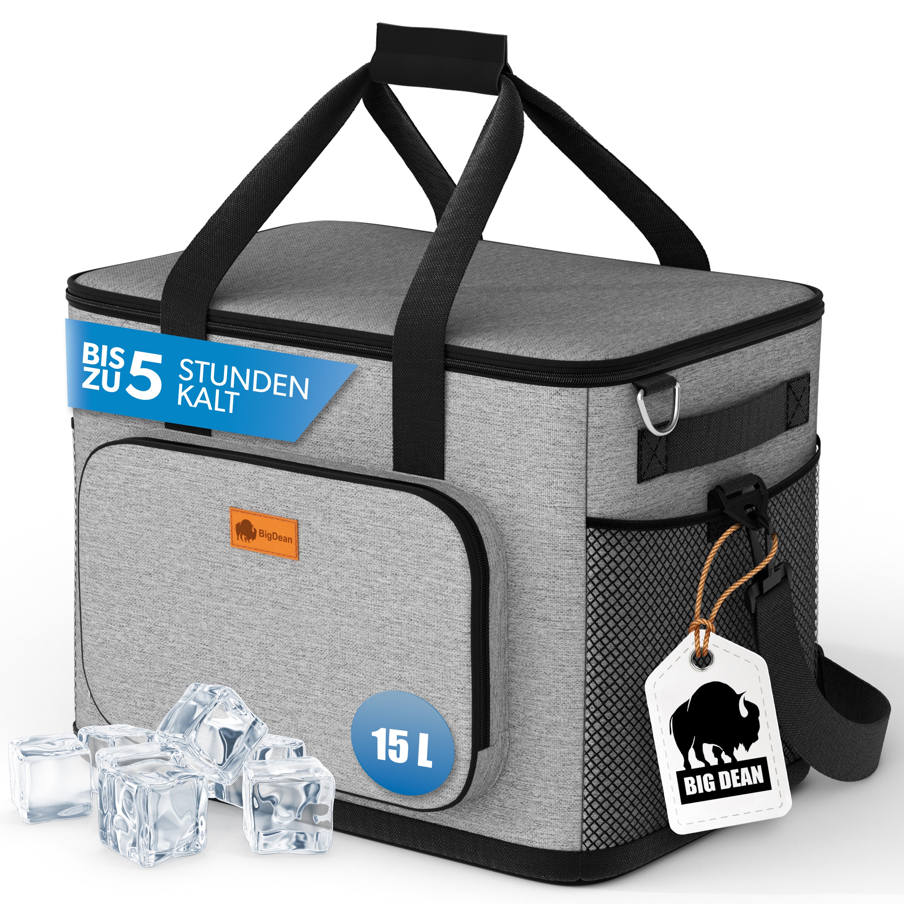 BigDean Küche Kühltasche 15L faltbar isoliert