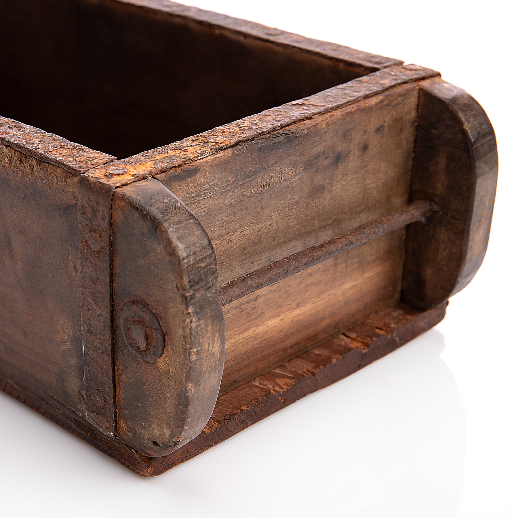 BigDean Ziegelform Holzbox 32x14,5x9 cm braun 2 Stück