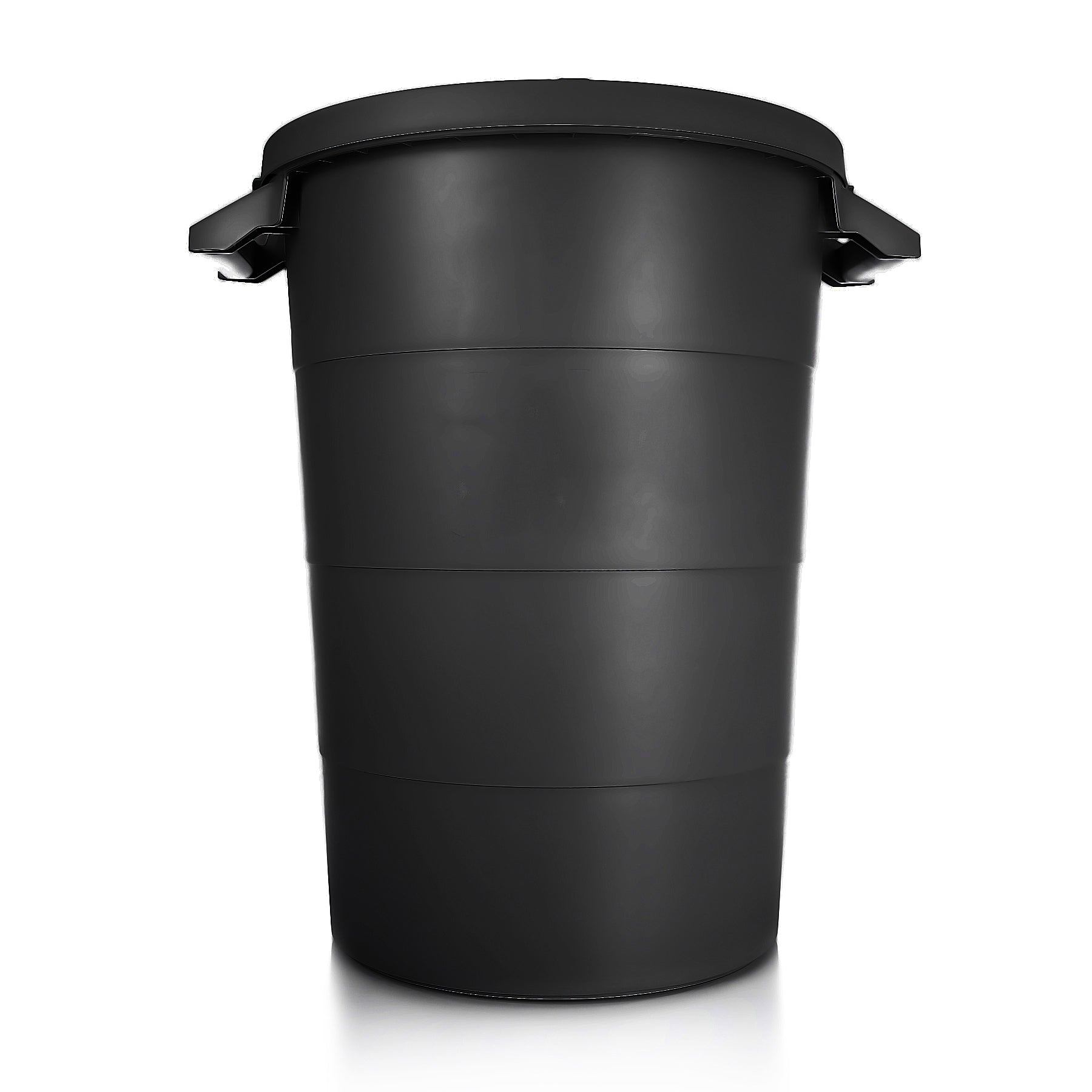 BigDean Haushalt Universaltonne 80 Liter schwarz mit Deckel
