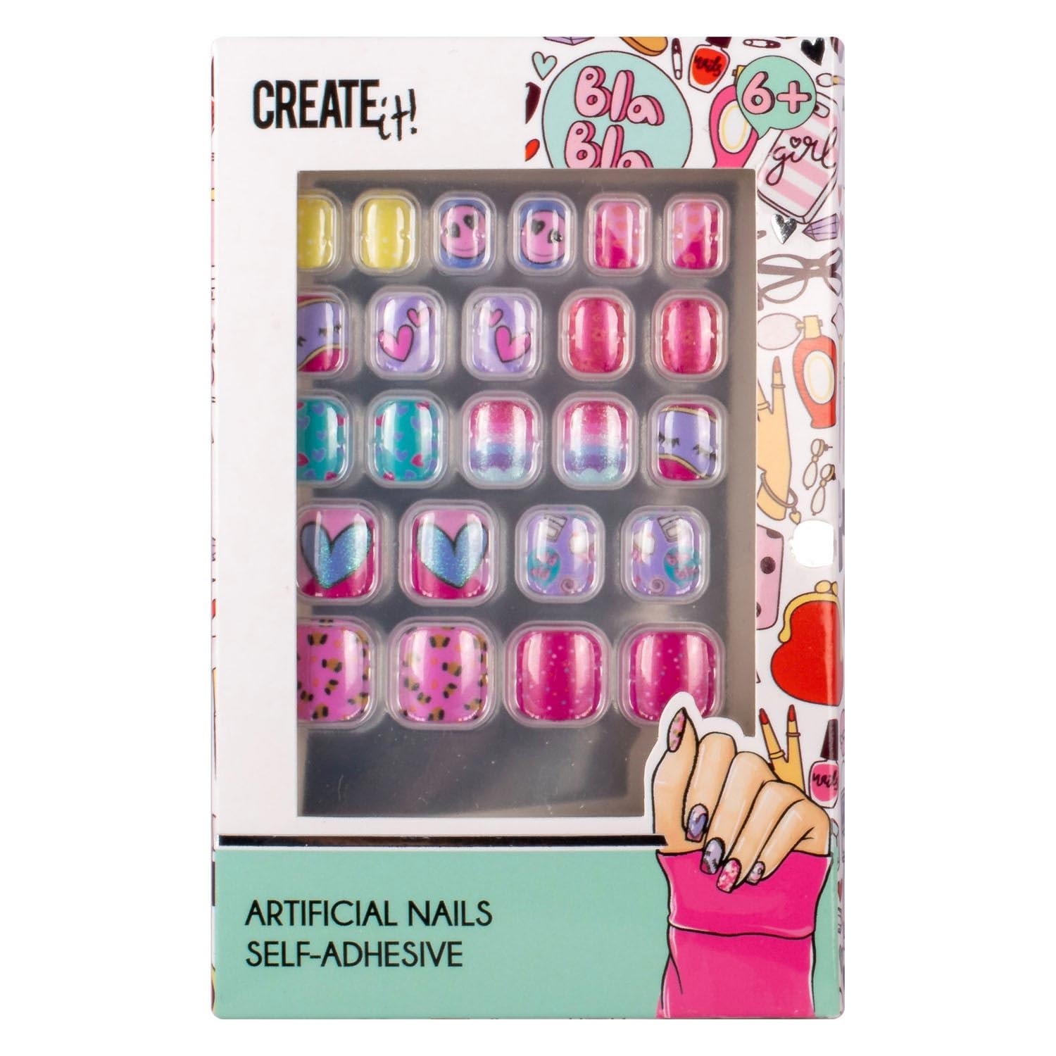 Create It Makeup Nageltjes Love Kunstnägel Kinder