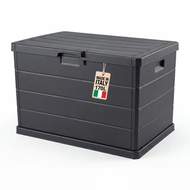 BigDean Aufbewahrung Gartenbox 78x55x52 cm 170L abschließbar