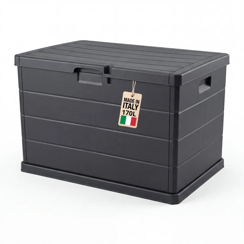 BigDean Aufbewahrung Gartenbox 78x55x52 cm 170L abschließbar
