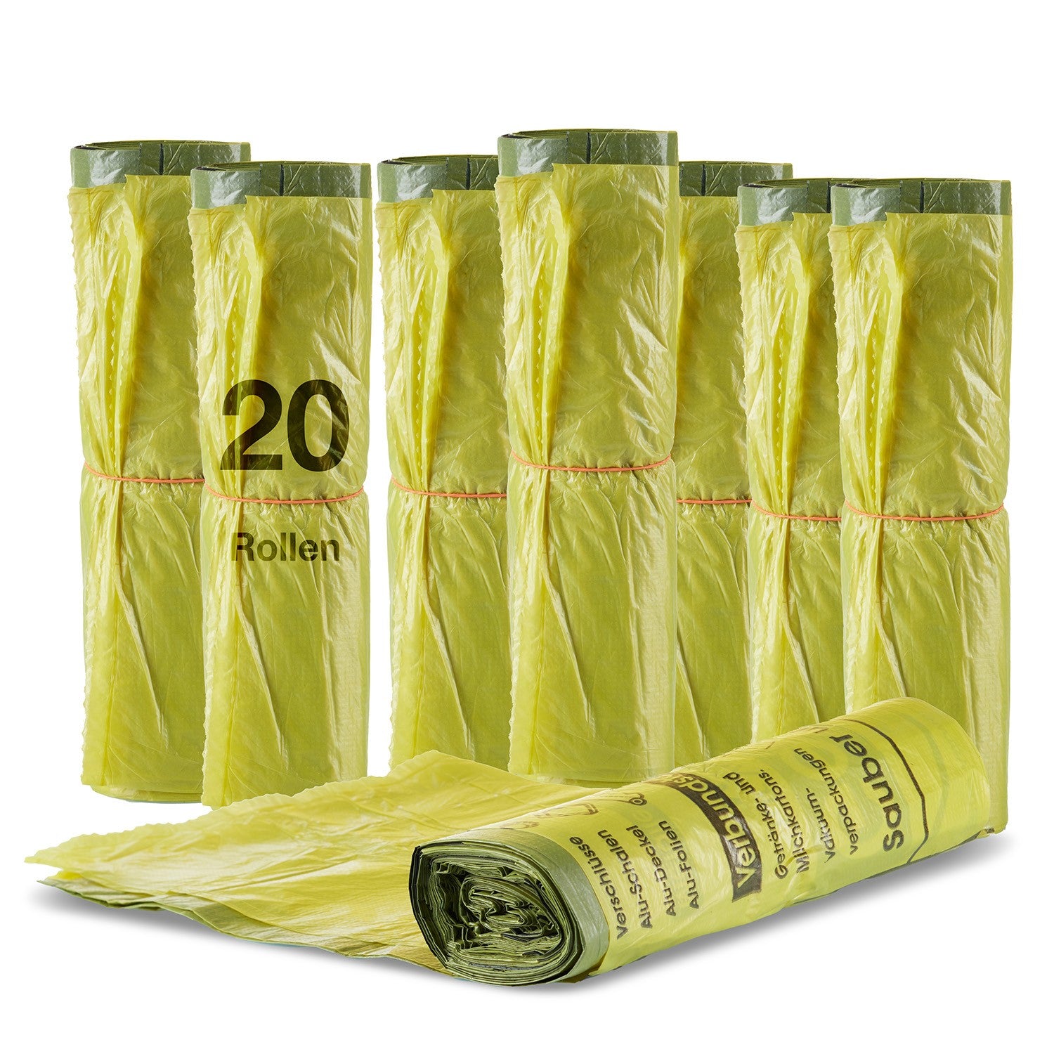 BigDean Gelbe Säcke 90 Liter 20 Rollen 260 Stück