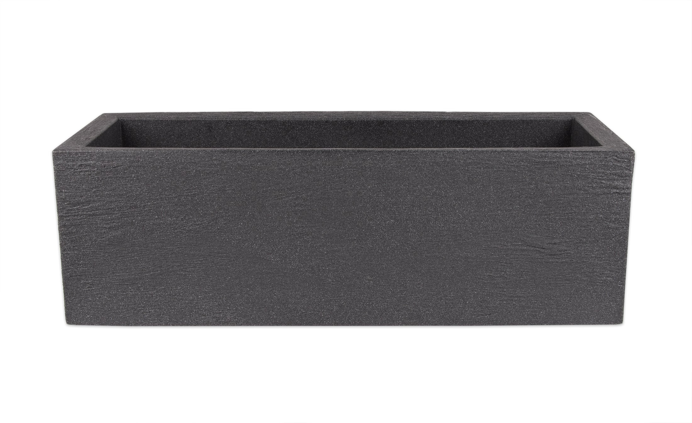 BigDean Pflanzkübel 80x30 cm Granitoptik Pflanztopf Anthrazit