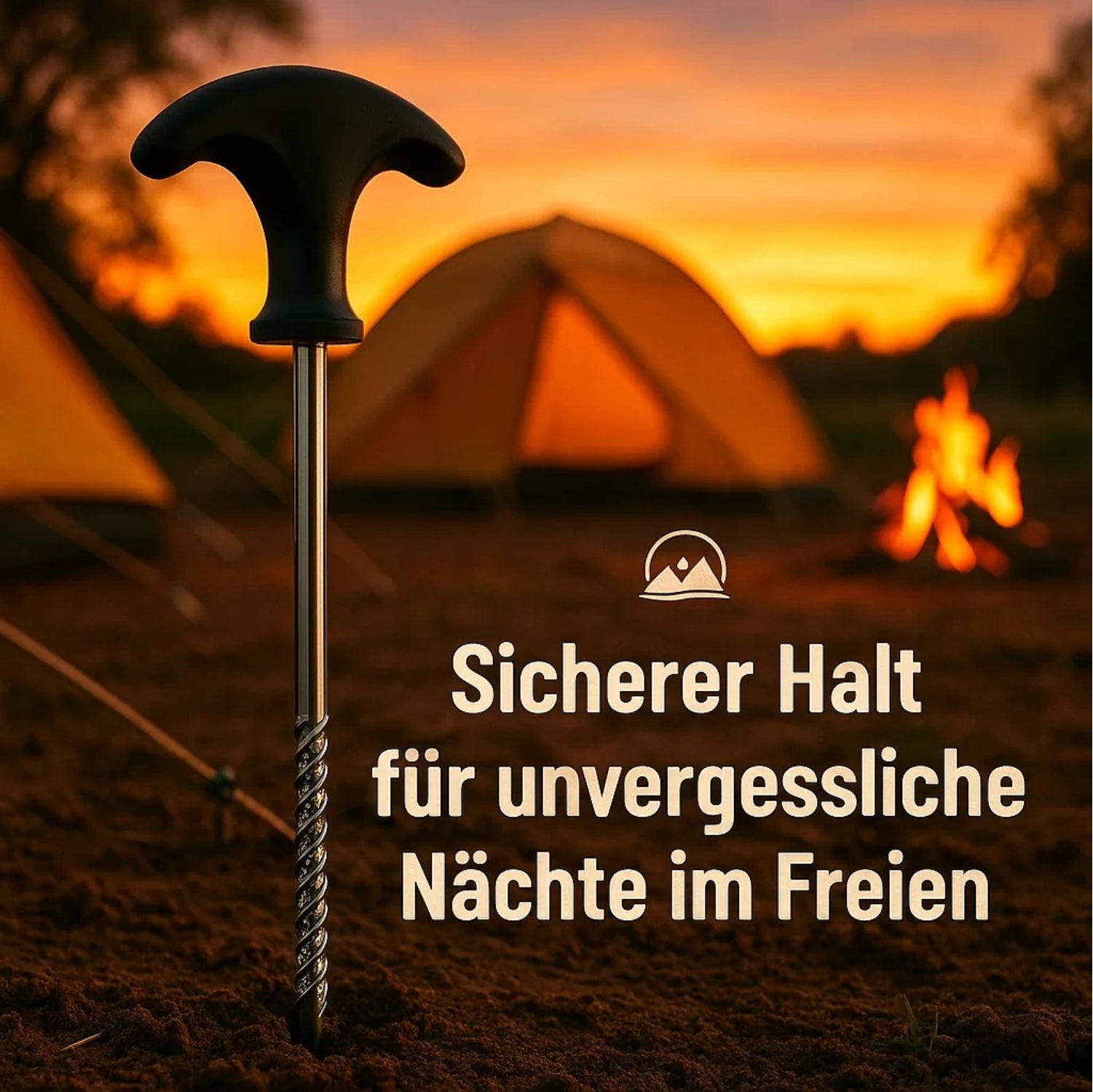 BigDean Garten Heringe Stahl 48 Stück T-Griff 21,4cm
