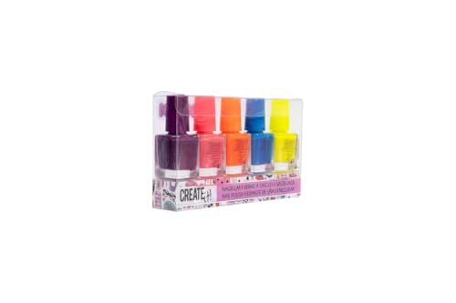 Create It Makeup Maniküre Set Nagellack Neon 5 Farben