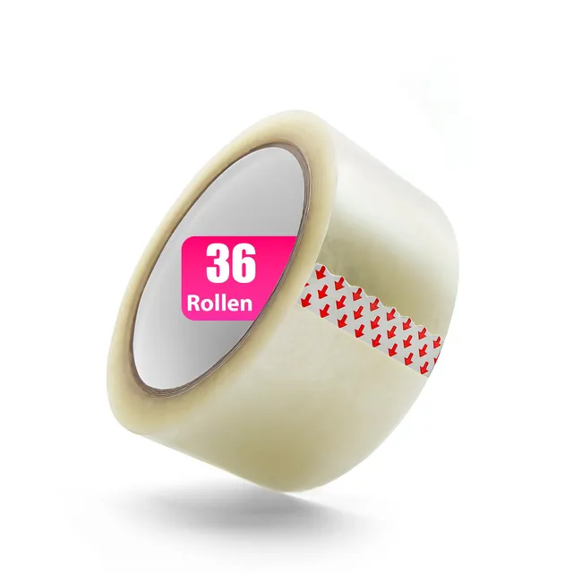 BigDean Paketklebeband transparent 36 Rollen ultra stark