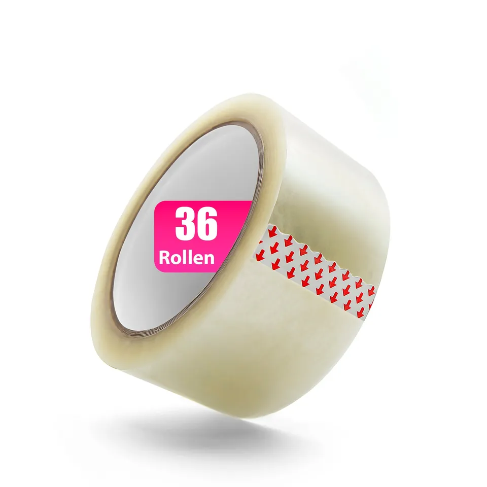 BigDean Paketklebeband transparent 36 Rollen ultra stark