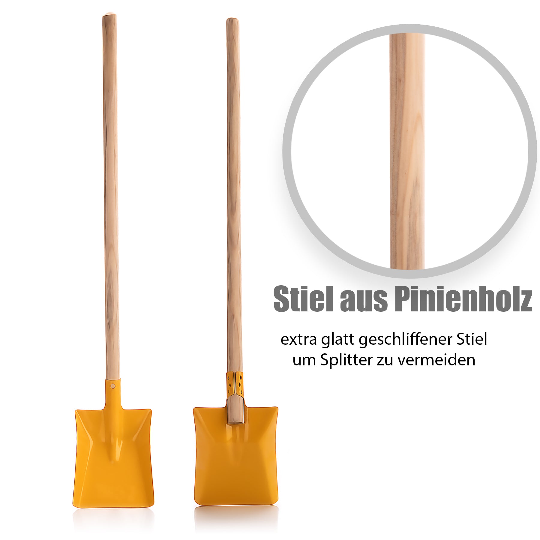 BigDean Kinder Schaufel Gartenschaufel Metall Holz ab 3 J.