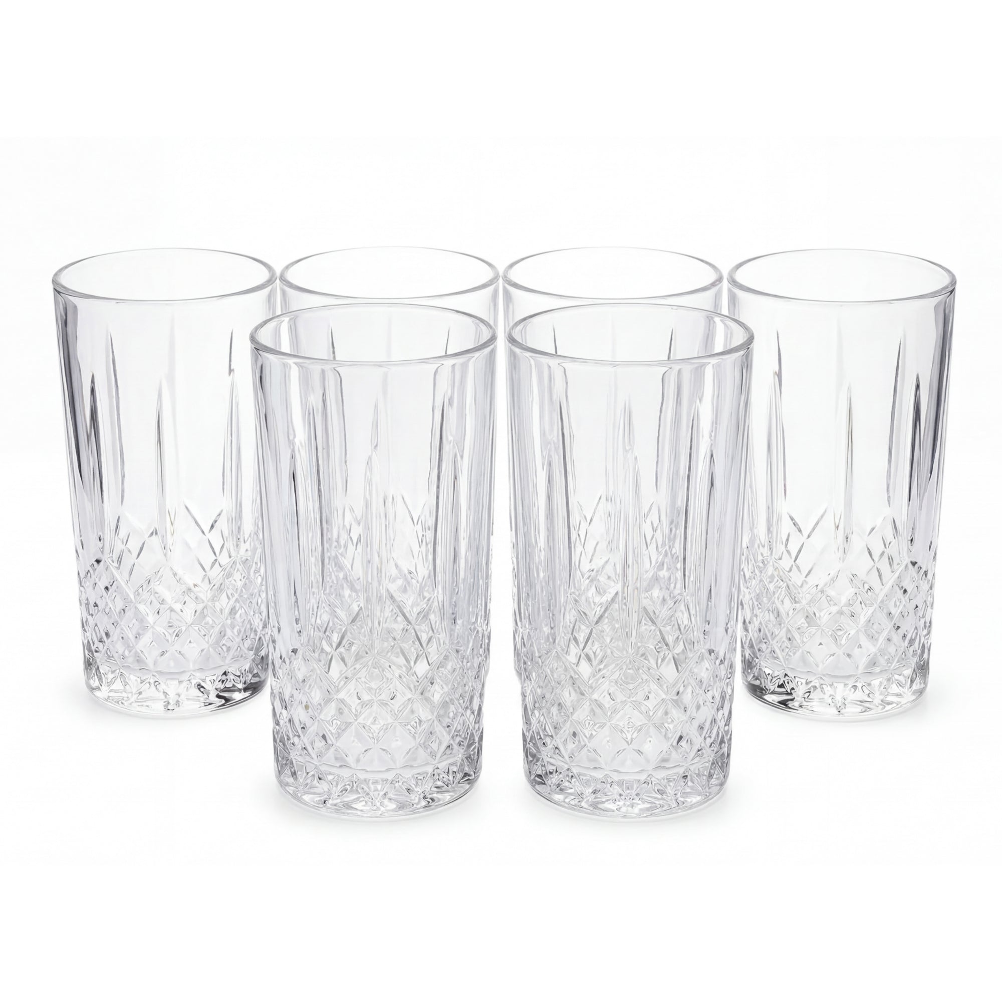 BigDean Wassergläser 6x375ml Transparent Kristall