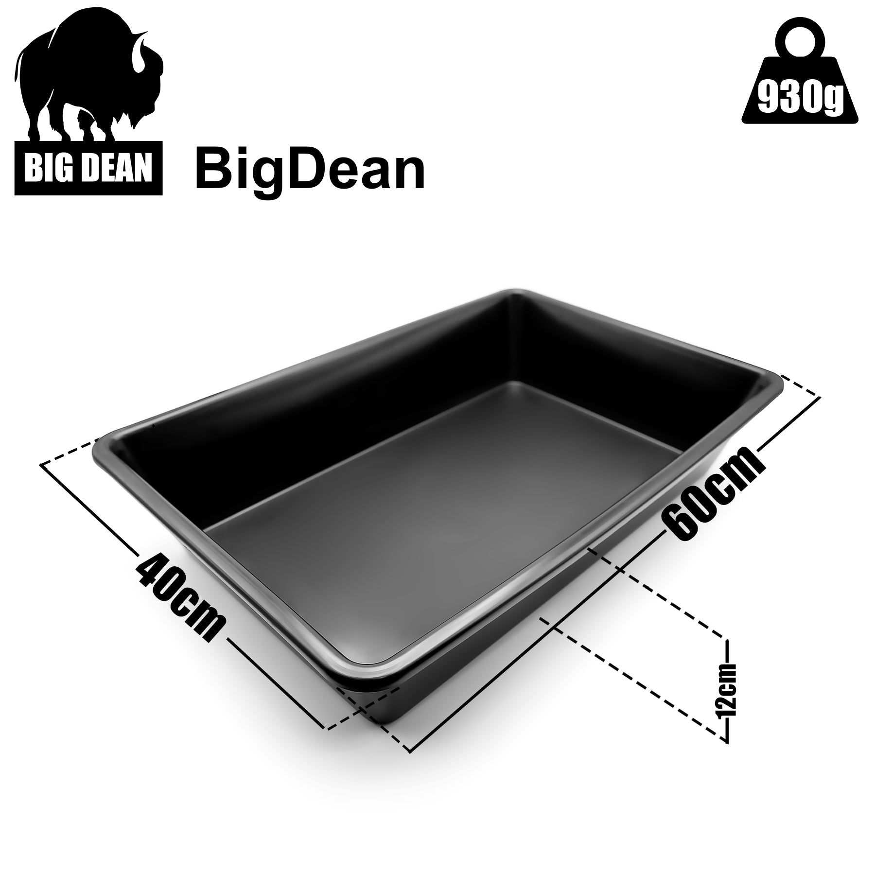 BigDean Ölauffangbehälter 20 L 60x40x12 cm robust