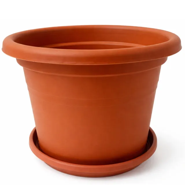 BigDean Garten Blumentopf Untersetzer rund 40cm Terracotta