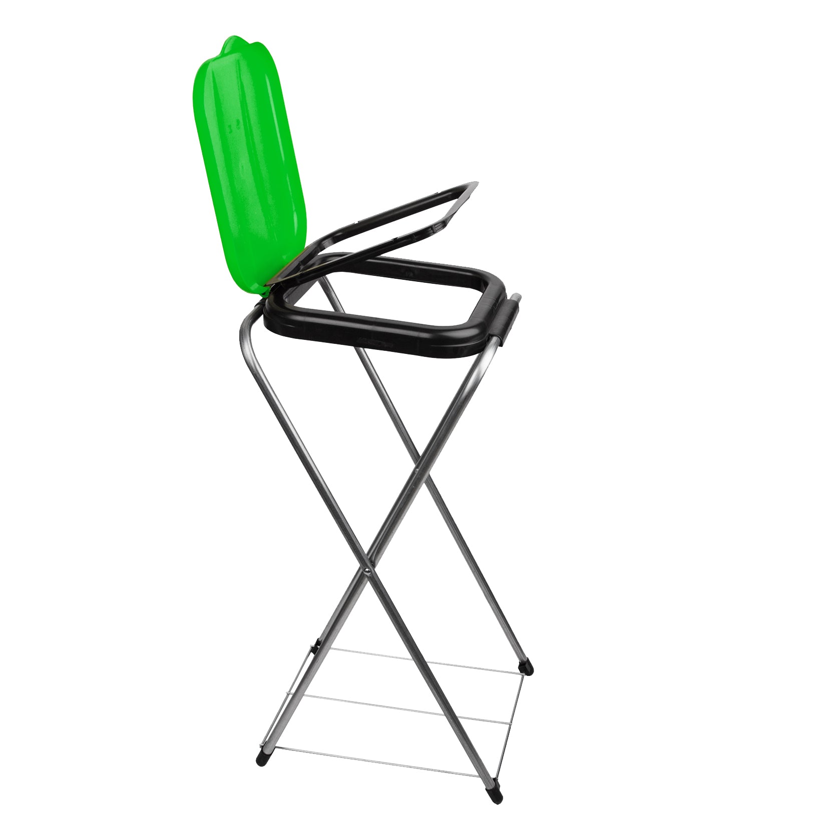 BigDean Haushalt Müllsackständer EasyFix Grün 120L Metall