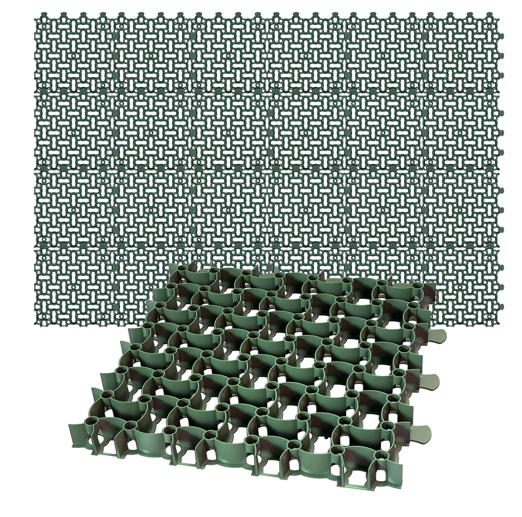 BigDean Küche & Vorrat Rasengitter 24x 50x50 cm grün 6 m²