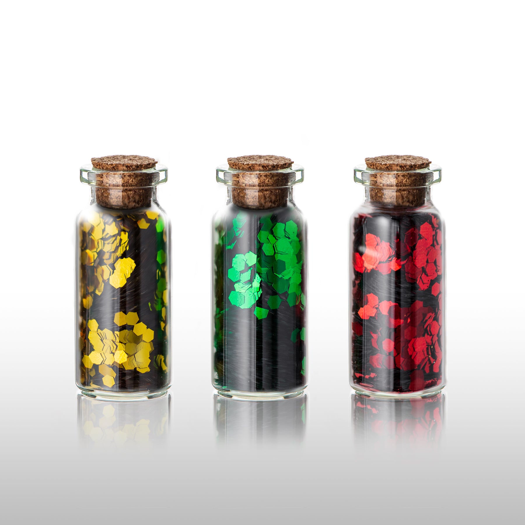 BigDean Küche Glasfläschchen Korken 10ml 20 Stück
