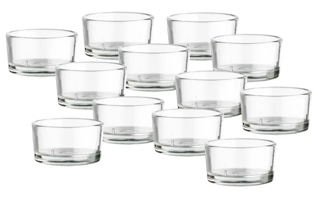 BigDean Teelichtgläser 12er-Set Glas Made in Germany