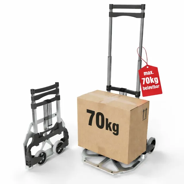 BigDean Transportkarre klappbar Aluminium Sackkarre 70 kg