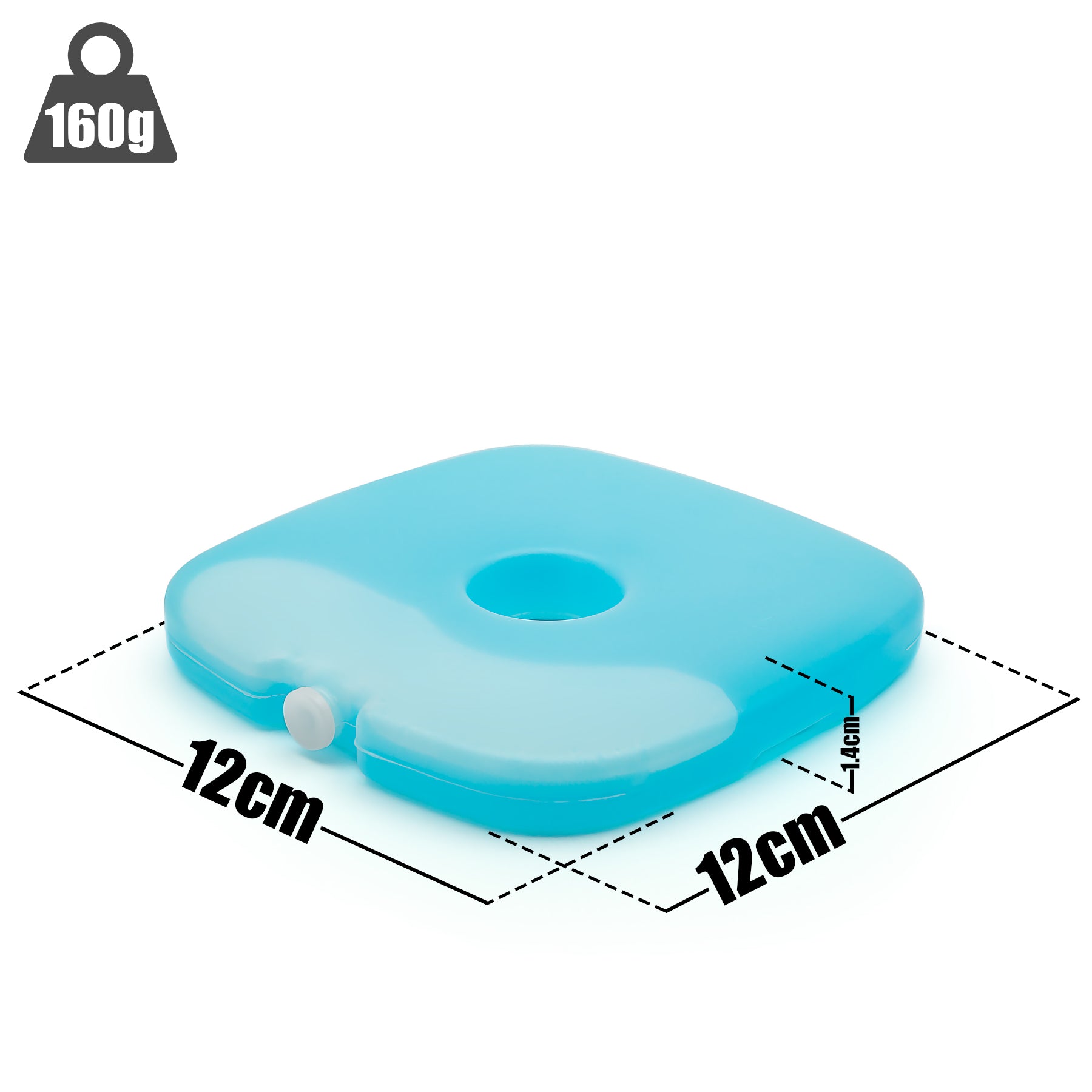 BigDean Küche & Vorrat Kühlakkus 6 Stück Blau BPA-frei