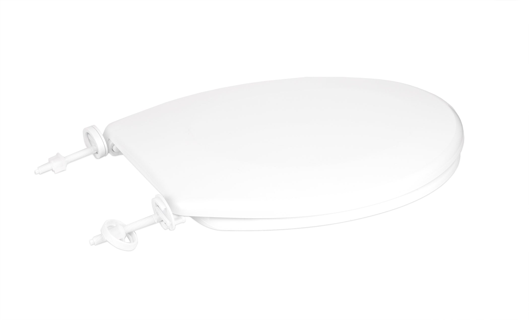 BigDean WC-Sitz oval Weiß 46x37 cm Thermoplast antibakteriell
