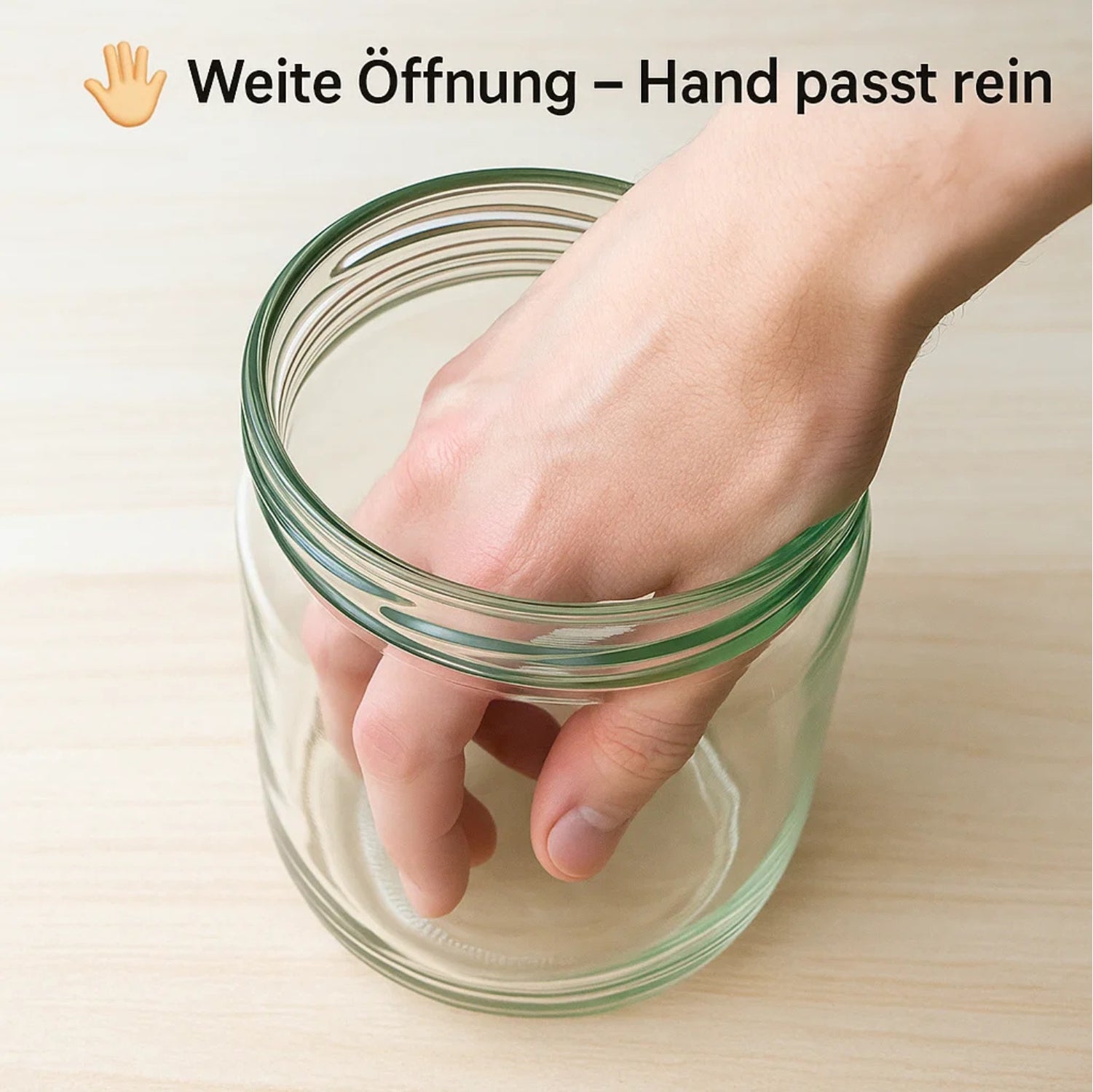 BigDean Einmachgläser 1 Liter 6 Stück große Öffnung Glas