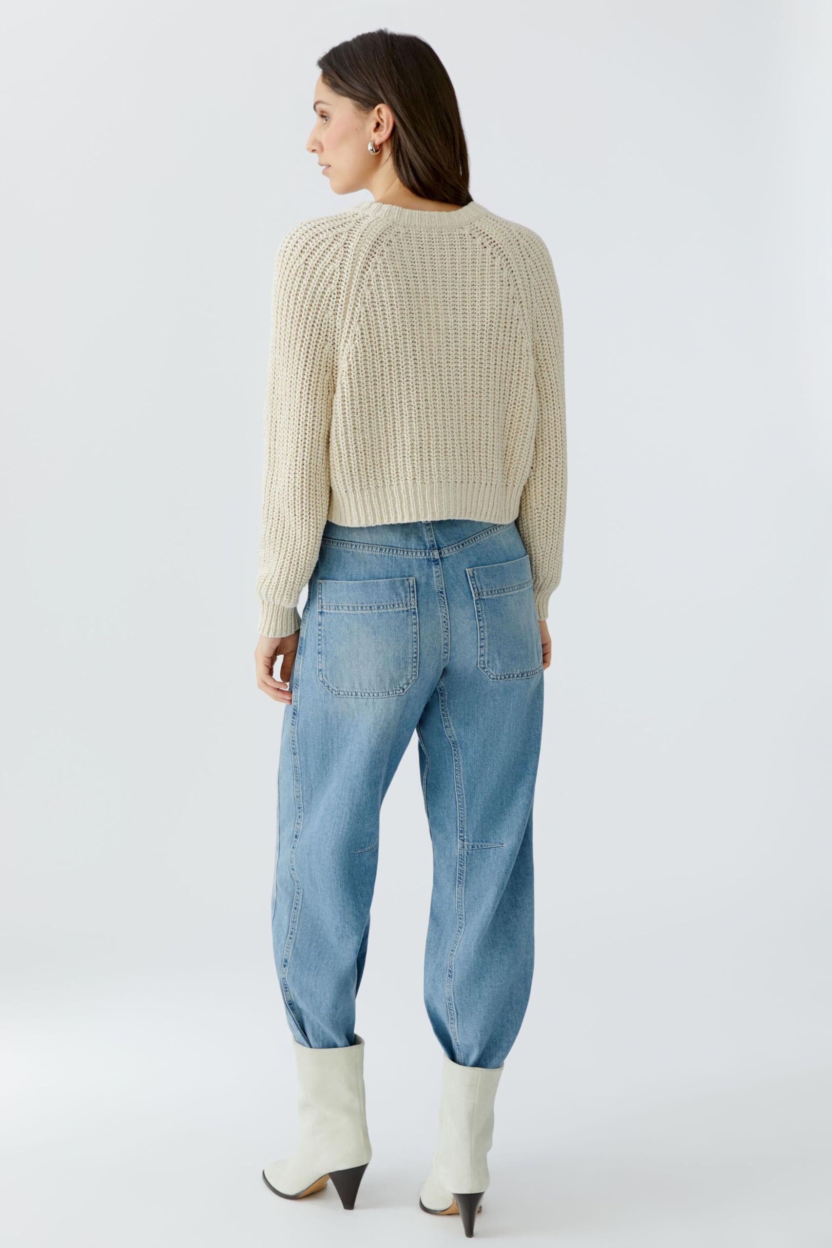 OUI Pullover Strickjacke Uni lässig für Damen