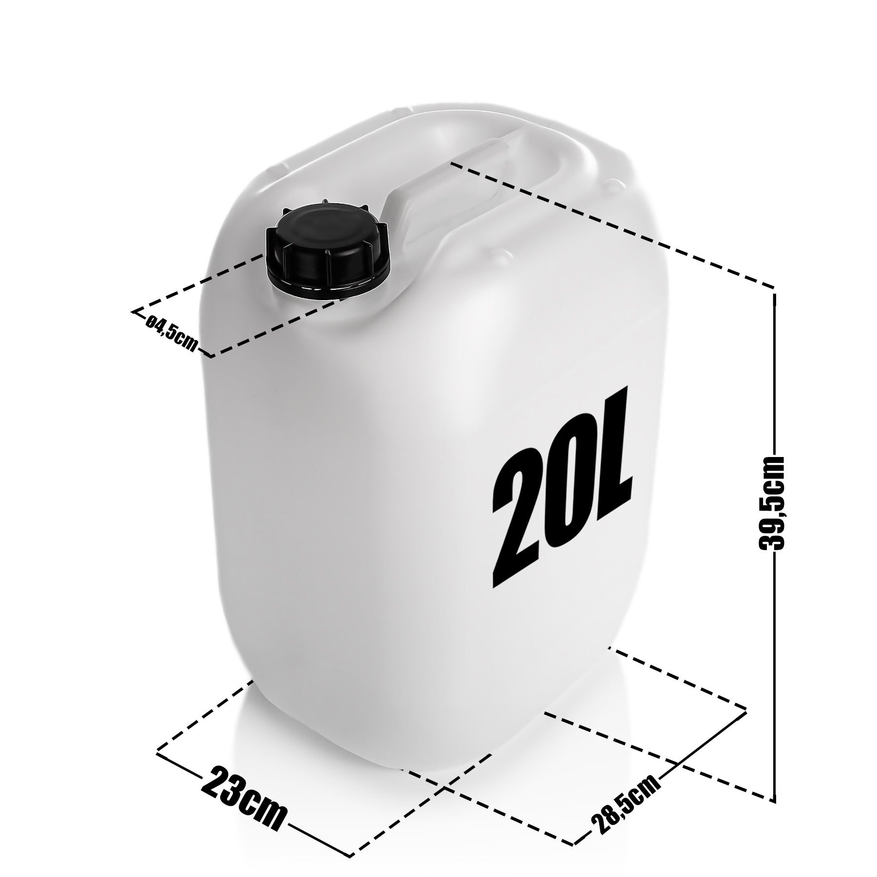 BigDean Wasserkanister 20L mit Hahn 2 Stück lebensmittelecht